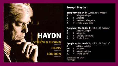 HAYDN Sinfonias 96 Miracle 100 Military 104 London FRANS