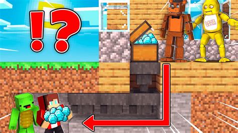 7 Ways To Steal Diamonds From FNAF In Minecraft Maizen Challenge