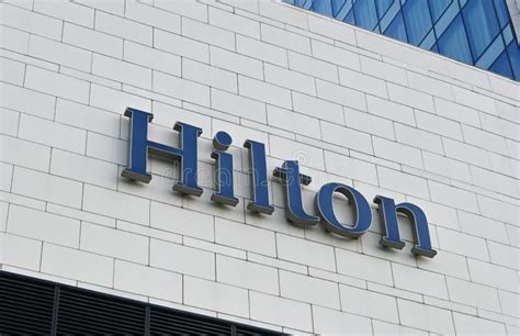 Hilton Logo on Facade of Hotel Editorial Stock Image - Image of building, design: 233595574