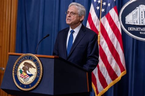 Us Attorney General Merrick Garland Appoints Special Counsel In Hunter Biden Case