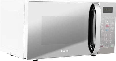 Micro Ondas Philco Limpa F Cil L Espelhado Branco Pmo Eb V