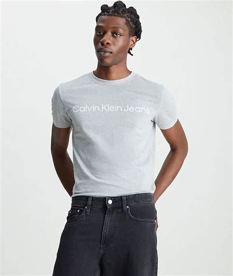 Calvin Klein Jeans T Shirt Con Logo Slim Fit Uomo T Shirt And Polo Uomo