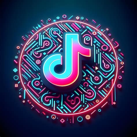 Neon Tiktok Logo Pictures