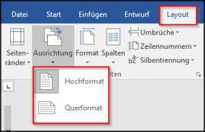 Wie Kann Ich In Word Eine Seite In Das Querformat Drehen Office