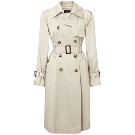 Miss Selfridge Stone Belted Trench Coat 60 Liked On Polyvore