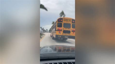 Lee County School Bus Driver Caught On Camera Driving Dangerously