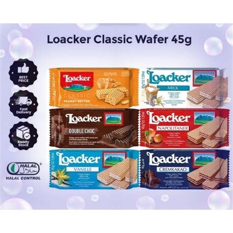 Loacker Classic Waffer 45g Assorted Shopee Malaysia