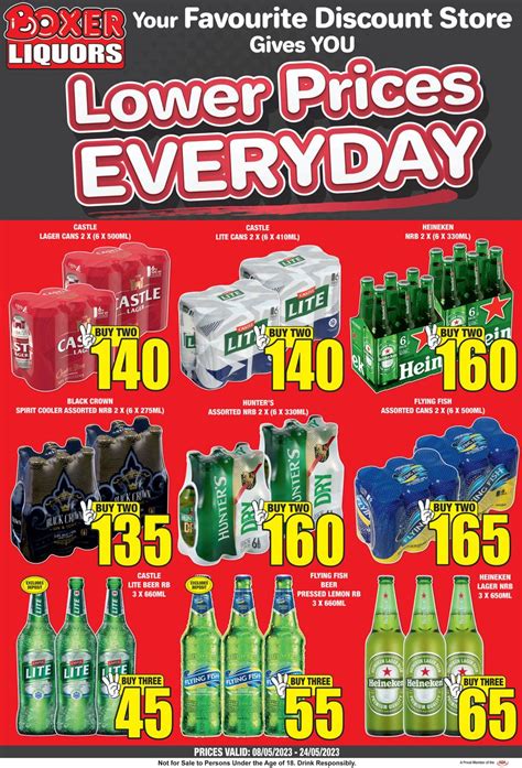 Boxer Liquor Free State North West Low Prices Everyday 8 May 24