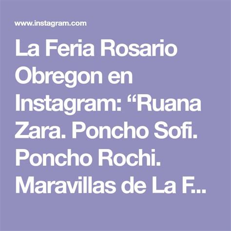 La Feria Rosario Obregon En Instagram Ruana Zara Poncho Sofi Poncho