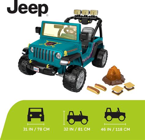 Fisher Price Power Wheels Jeep Wrangler Montable Para Ir Camping Con