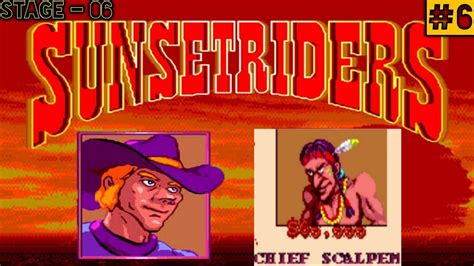 Sunset Riders Arcade Game Stage 06 Chief Scalpen Gameplay Full