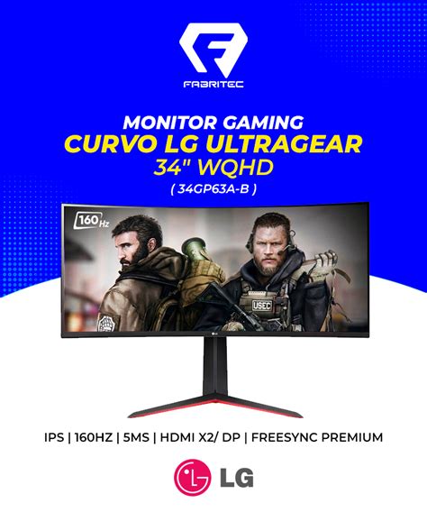 Monitor Gaming Curvo Lg Ultragear Wqhd Gp A B Va Hz