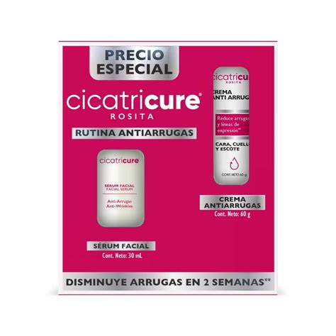 Kit Rutina Antiarrugas Cicatricure Rosita S Rum Facial Crema Facial