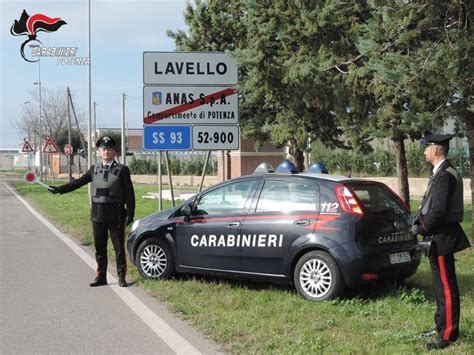 Operazioni Di Controllo Del Territorio Dei Carabinieri A Marsico Nuovo