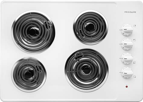 Frigidaire 30 Inch Electric Coil Cooktop In White The Home Depot Canada