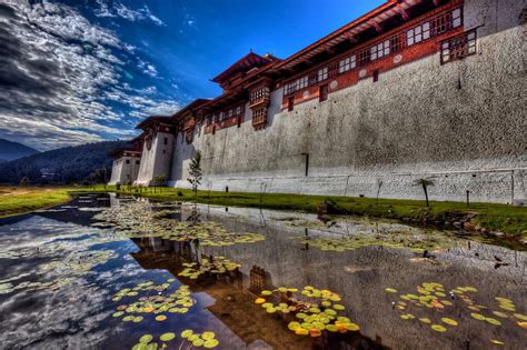 Punakha Dzong Hdr Bhutan Mountain Getaway Holiday Travel