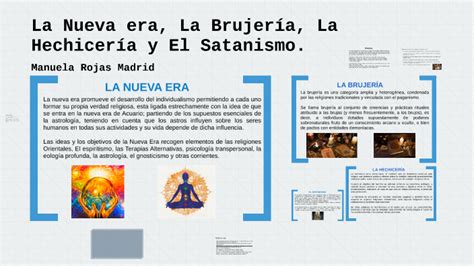 la Nueva era la Brujería la Hechicería y el Satanismo by manuela