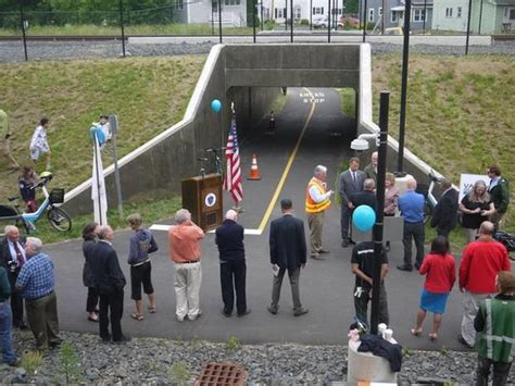 Northampton Bike Path Tunnel Under Railroad Tracks Celebrated At Grand