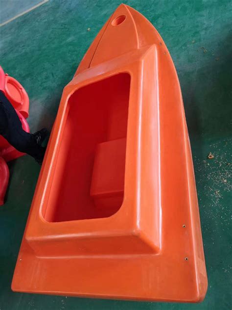 Red Orange Rotational Moulding Products Roto Molded Plastic Boats