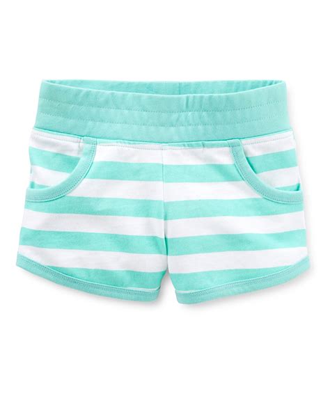 Carter's Little Girls' Striped Pull-on Shorts - Baby Girl Shorts - Baby Clothes, Baby Clothing ...