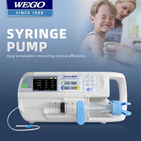 Wego Medical Syringe Pump Single Channel Portable Syringe Pump With CE