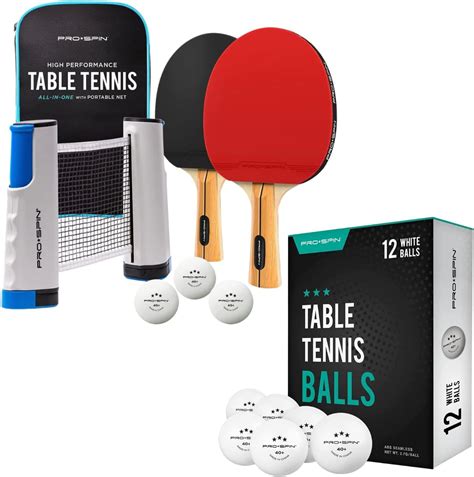 Pro Spin All In One 2 Player Portable Ping Pong Paddles