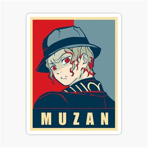 Kimetsu No Yaiba Kibutsuji Muzan Anime Gift V 3 Sticker For Sale