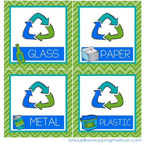 Free Printable Recycling Labels For Bins - Printable Word Searches