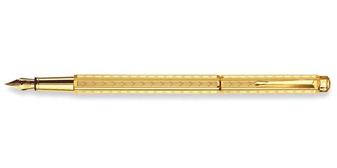 Caran D Ache Ecridor Chevron Gold Fountain Pen Details And Price