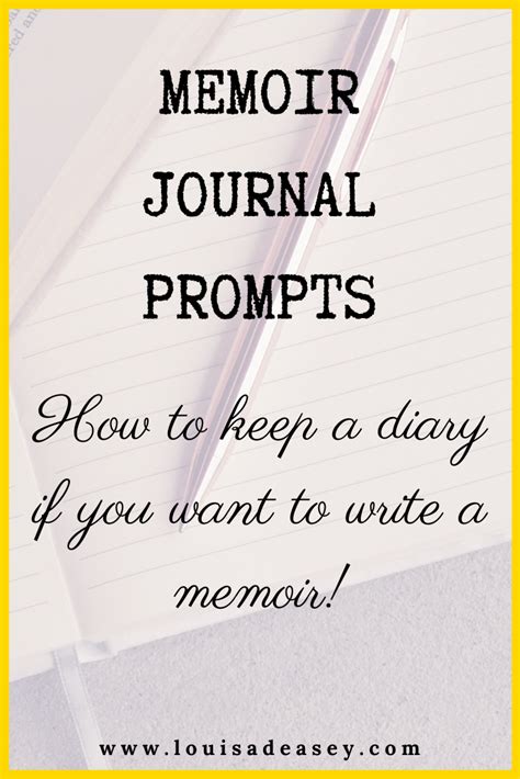 Three memoir journal prompts – Artofit