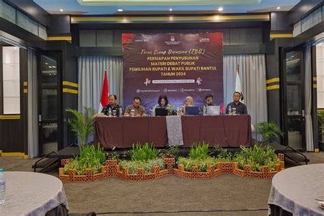 Gandeng Berbagai Pihak Kpu Bantul Susun Materi Debat Paslon Pilkada