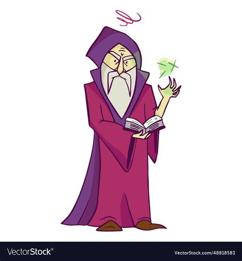 Evil wizard Royalty Free Vector Image - VectorStock