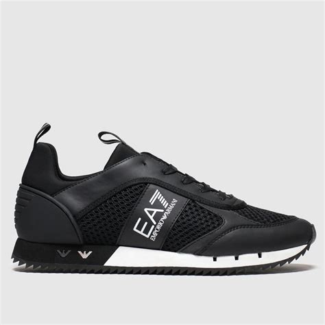 Ea7 Emporio Armani Kombat Runner Trainers Black Ea7 Emporio Armani Us