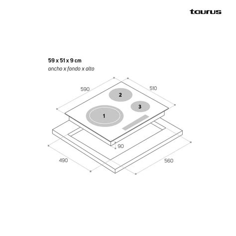 Encimera Gas Taurus F Inox Enc Electr Mi Factory