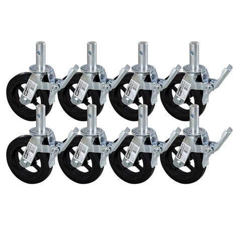 Metaltech In Scaffolding Caster Wheel In Heavy Duty Zinc Aluminum