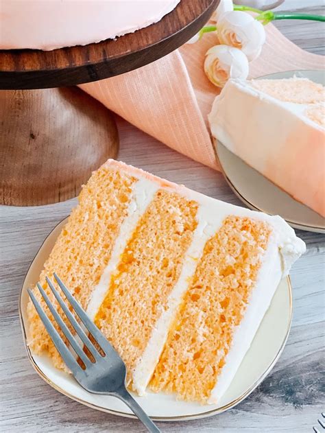 The Perfect Summer Inspired Peaches And Cream Cake Cake By Courtney Recipe Peach Cake