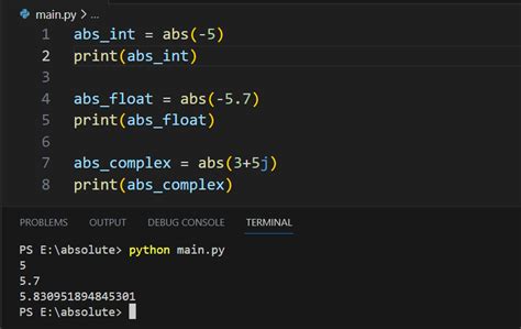 Python Absolute Value Abs Function Tutorial Master Data Skills Ai