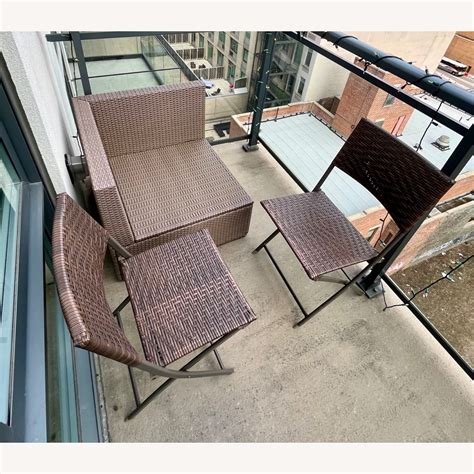 IKEA Outdoor Lounge Chair + 2 Folding Chairs - AptDeco