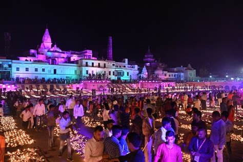 Ram Mandir Ceremony LIVE Updates: Lakhs of Lamps Light up Ayodhya in ...