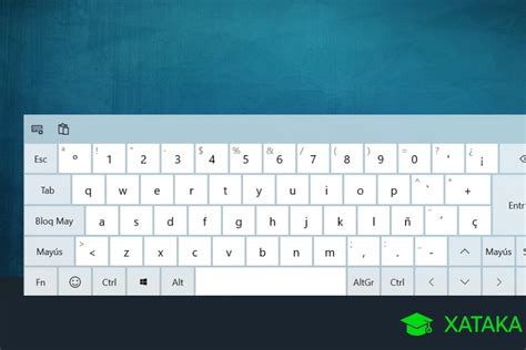 Windows 10 cómo activar el teclado táctil y en pantalla