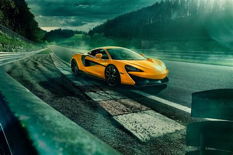 Stunning Yellow McLaren 570S HD Wallpaper