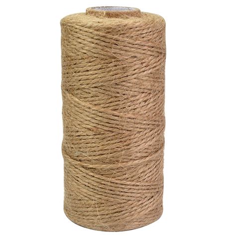 120M Natural Jute Twine Roll DIY Wrap Gift Hemp Rope Cord String Roll