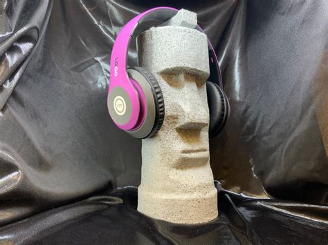 Moai Statue Headphone Rack Easter Island Statue Headset Etsy