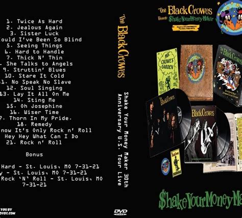 The Black Crowes 2021 Shake Your Money Maker 30th Anniversary U S Tour