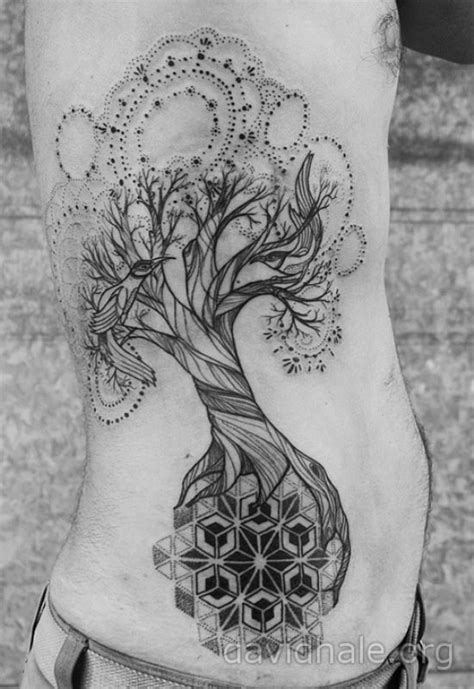 A Tree Of Life Tattoo By David Hale In Which The Tree Grows On A