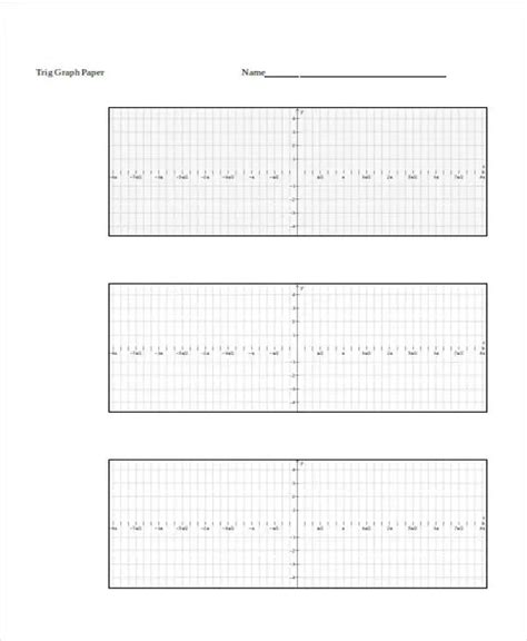 Sample For Trig Graph Paper Free Download Blank Graph Paper 9