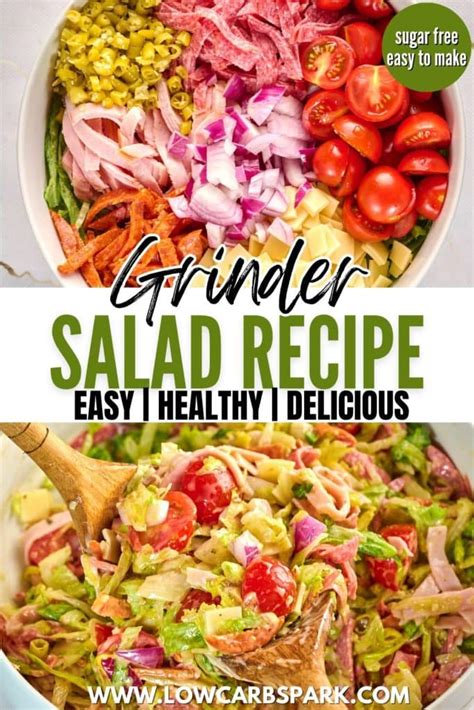 Grinder Salad Recipe Low Carb Spark