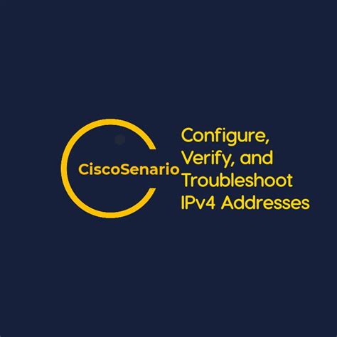 CCNA Lab 1 Configure Verify And Troubleshoot IPv4 Addresses