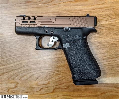 Armslist For Sale Glock 43x Fully Custom With A Lots Of Upgrades Bronze Gold Pvd Coated