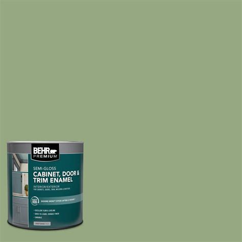 Behr Premium 1 Qt M380 5 Hillside Grove Semi Gloss Enamel Interior